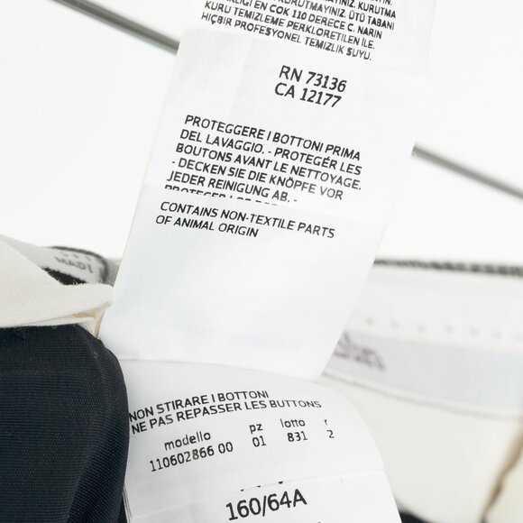 Max Mara Sfilata Pamir "Black" Glen-Plaid Wool Midi Pencil Skirt - Picture 11 of 12